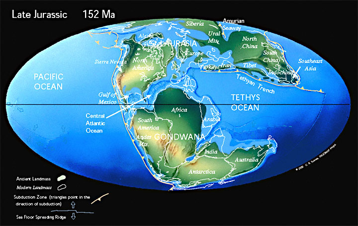 Palaeogeography of the Late Jurassic